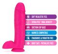 Neo - 10 Inch Dual Density Dildo - Neon Pink