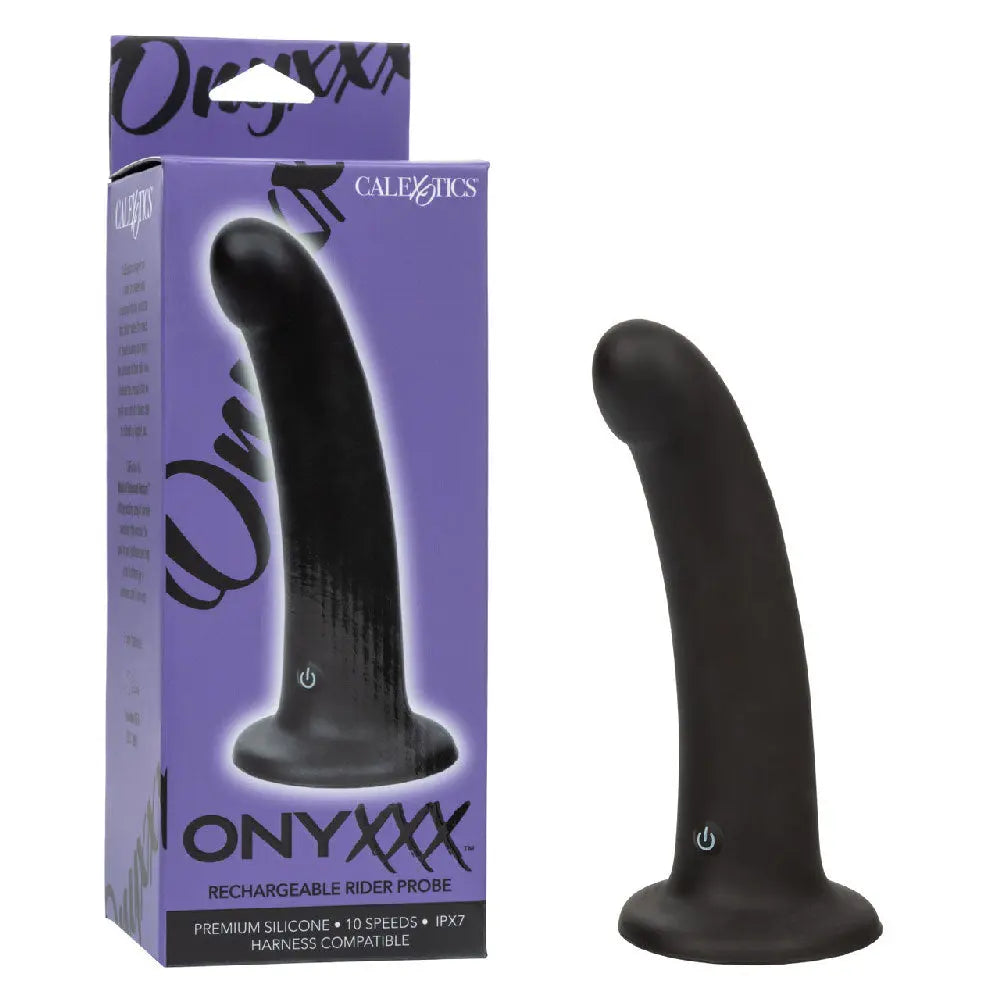 Onyxxx Rechargeable Rider Probe - Black – body-safe materials | Fu'Cha Exotics