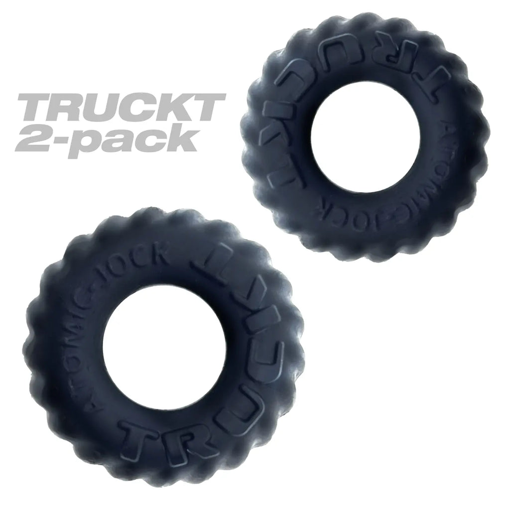 Truckt 2 Piece Cockring Set Atomic Jock - Night Black – body-safe materials | Fu'Cha Exotics