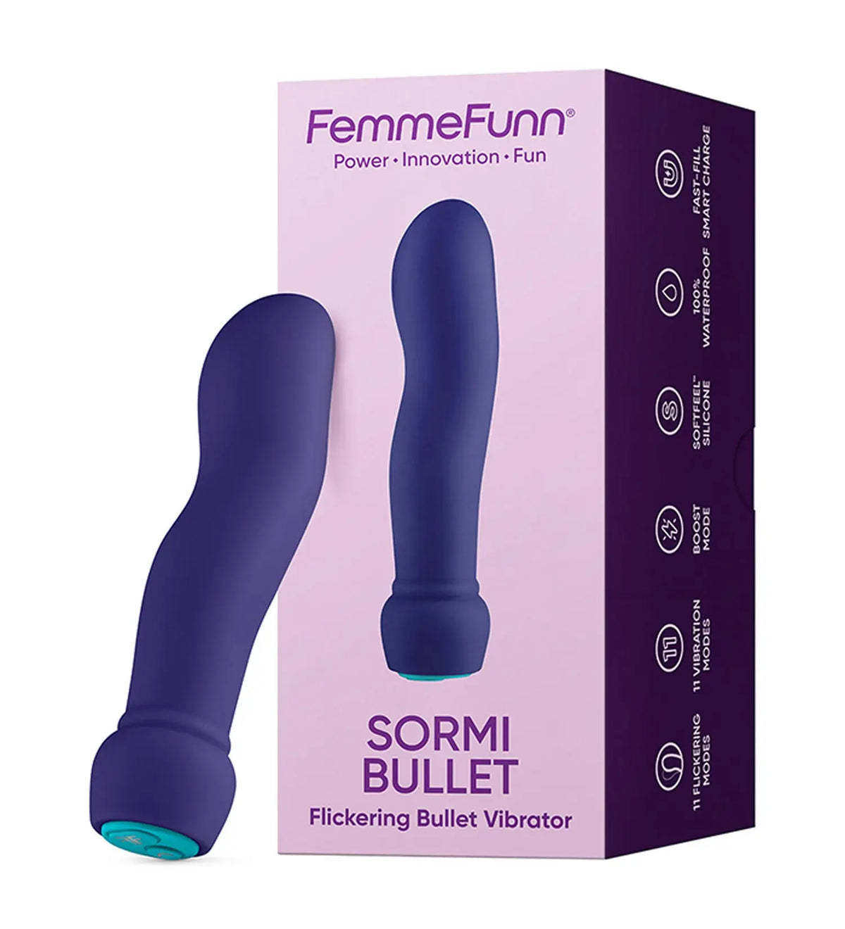 Sormi Bullet Flickering Bullet Vibrator - Purple – body-safe materials | Fu'Cha Exotics