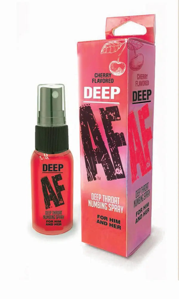 Deep Af Deep Throat Numbing Spray - Cherry - 1 Fl. Oz. – body-safe materials | Fu'Cha Exotics