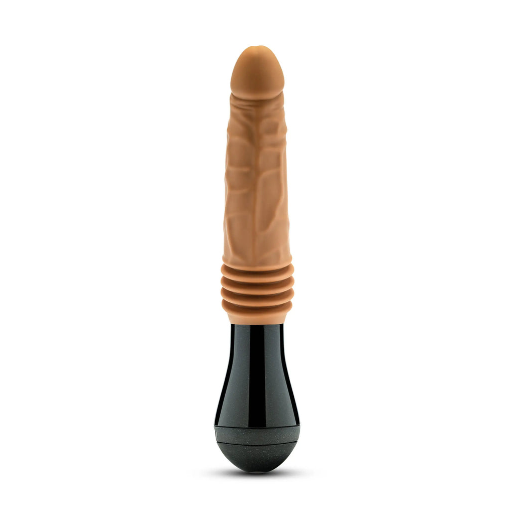 Dr. Skin Silicone - Dr. Arthur - Thrusting Gyrating Vibrating Dildo - Tan – body-safe materials | Fu'Cha Exotics