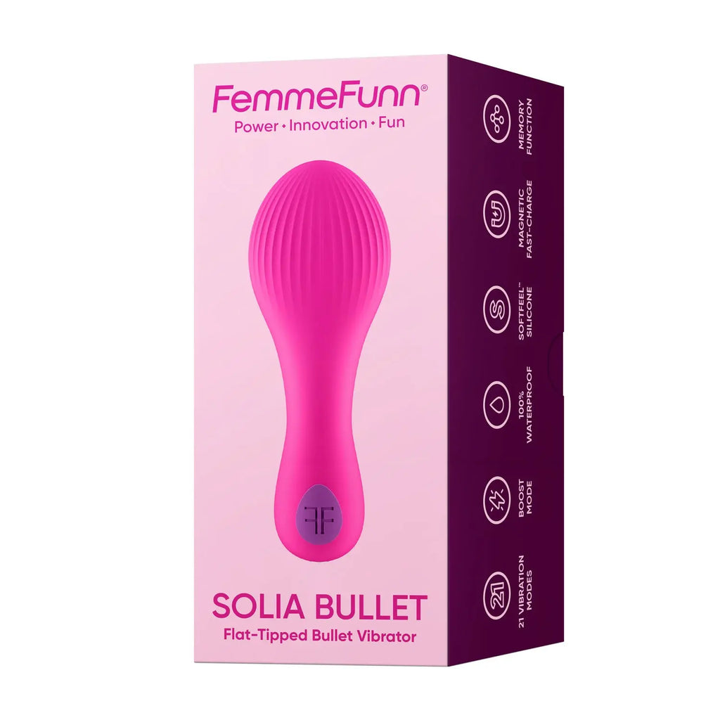 Solia Bullet Flat Tipped Vibrator - Pink – body-safe materials | Fu'Cha Exotics