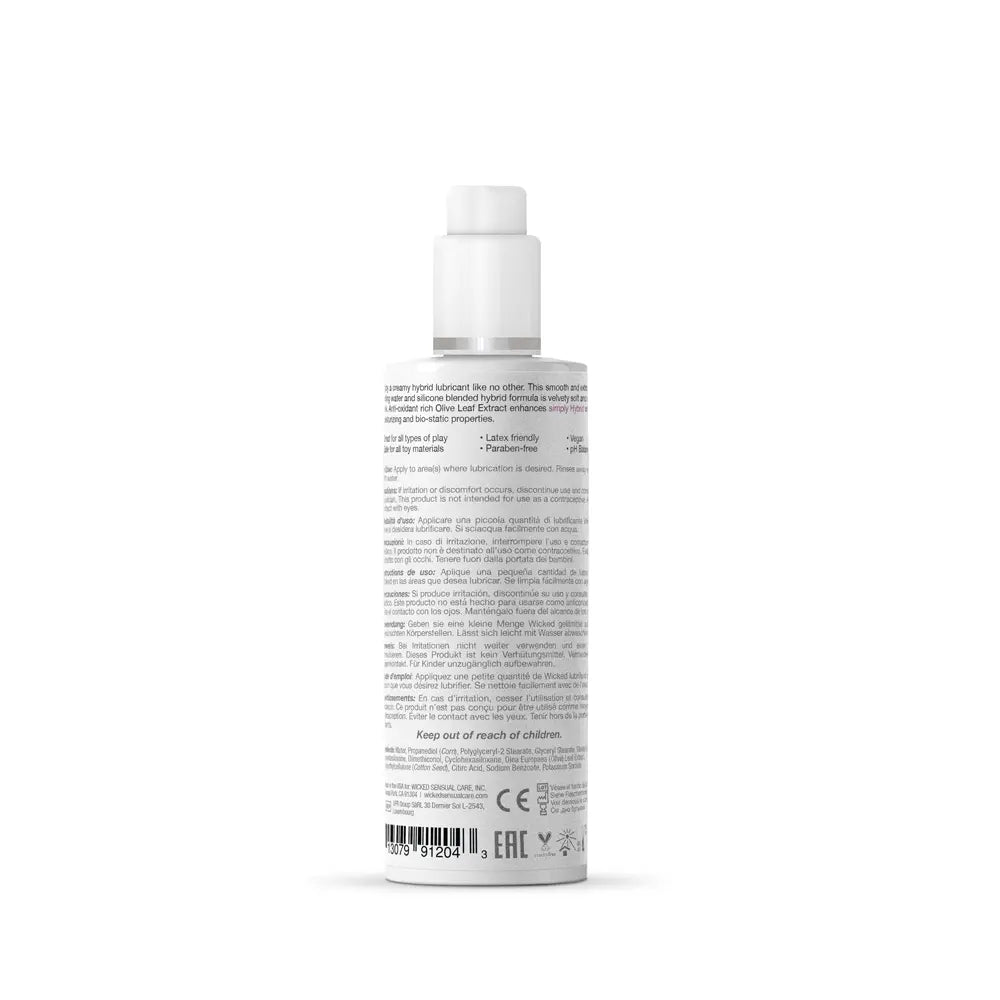 Simply Hybrid Fragrance Free Lubricant - 4 Fl. Oz. – body-safe materials | Fu'Cha Exotics