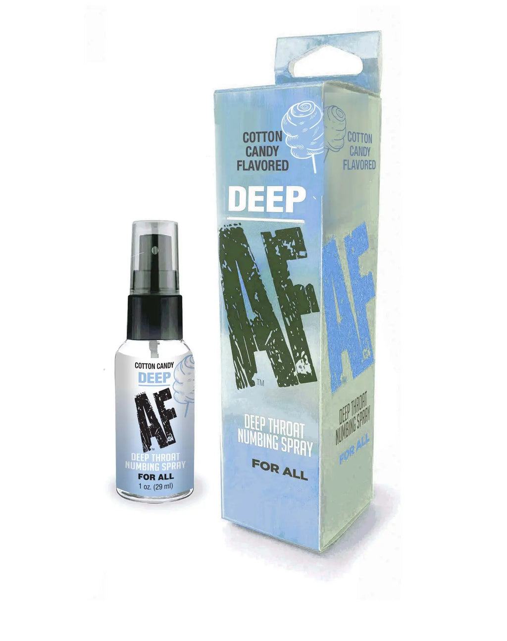 Deep Af Throat Numbing Spray 1oz - Cotton Candy – body-safe materials | Fu'Cha Exotics