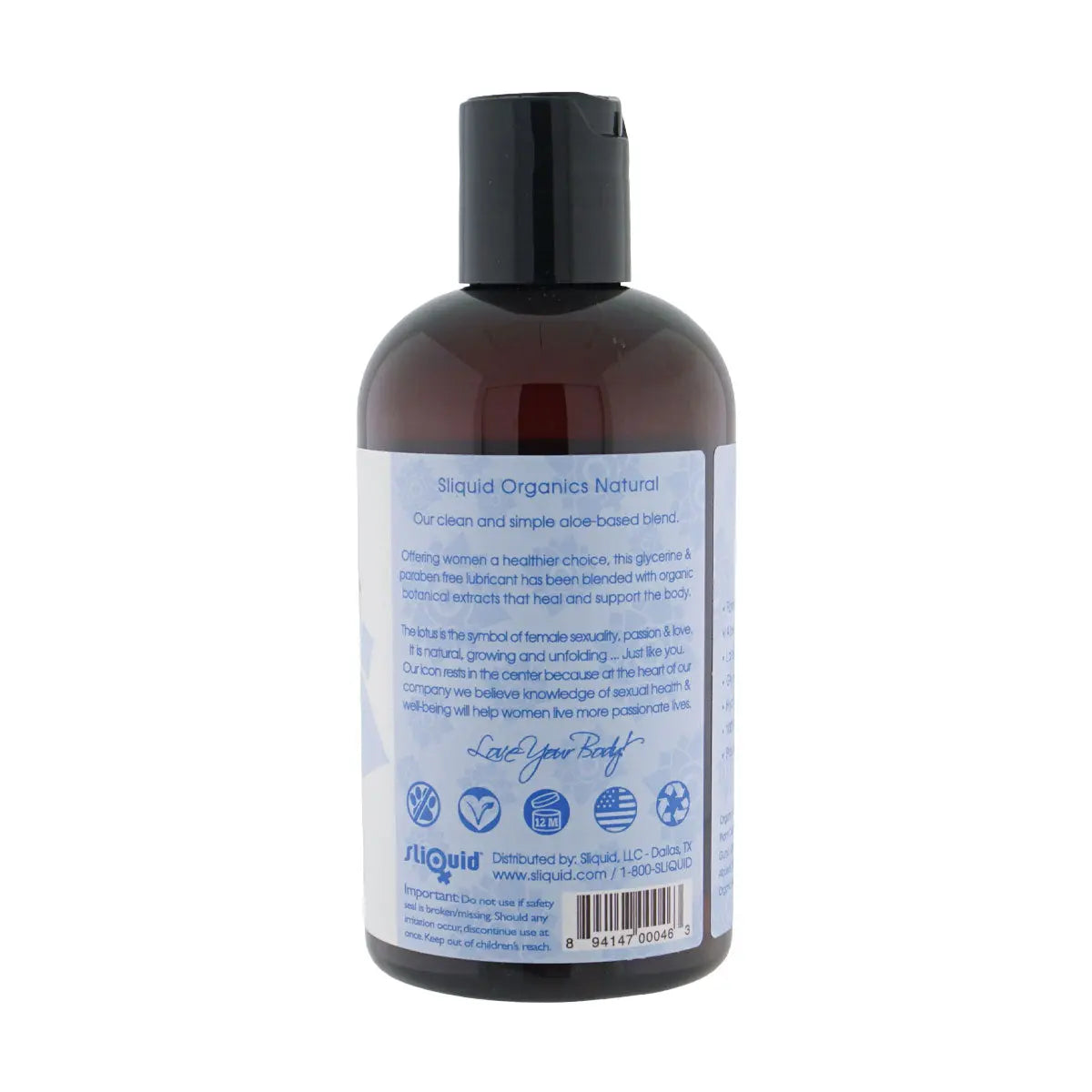 Organics Natural - 8.5 Fl. Oz. (251 ml) – body-safe materials | Fu'Cha Exotics