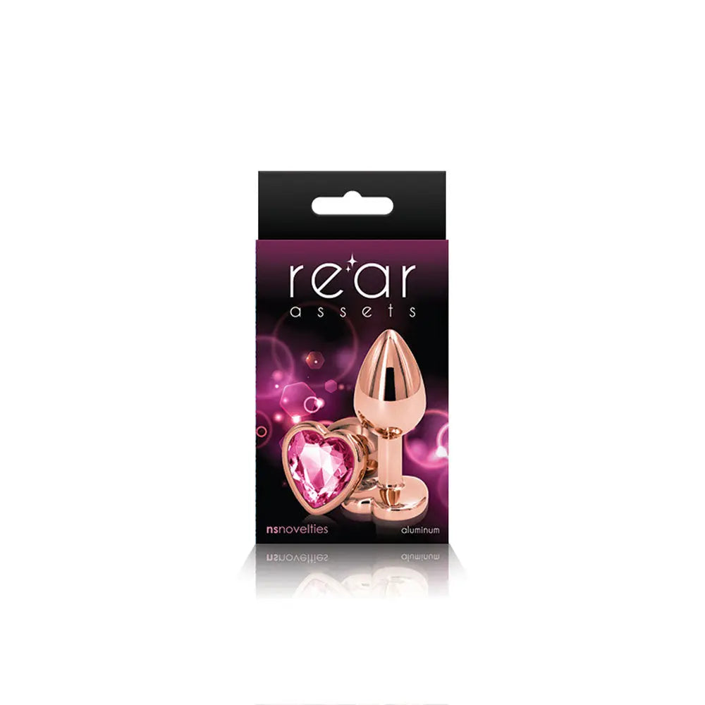 Rear Assets - Rose Gold Heart - Small - Pink – aluminum | Fu'Cha Exotics
