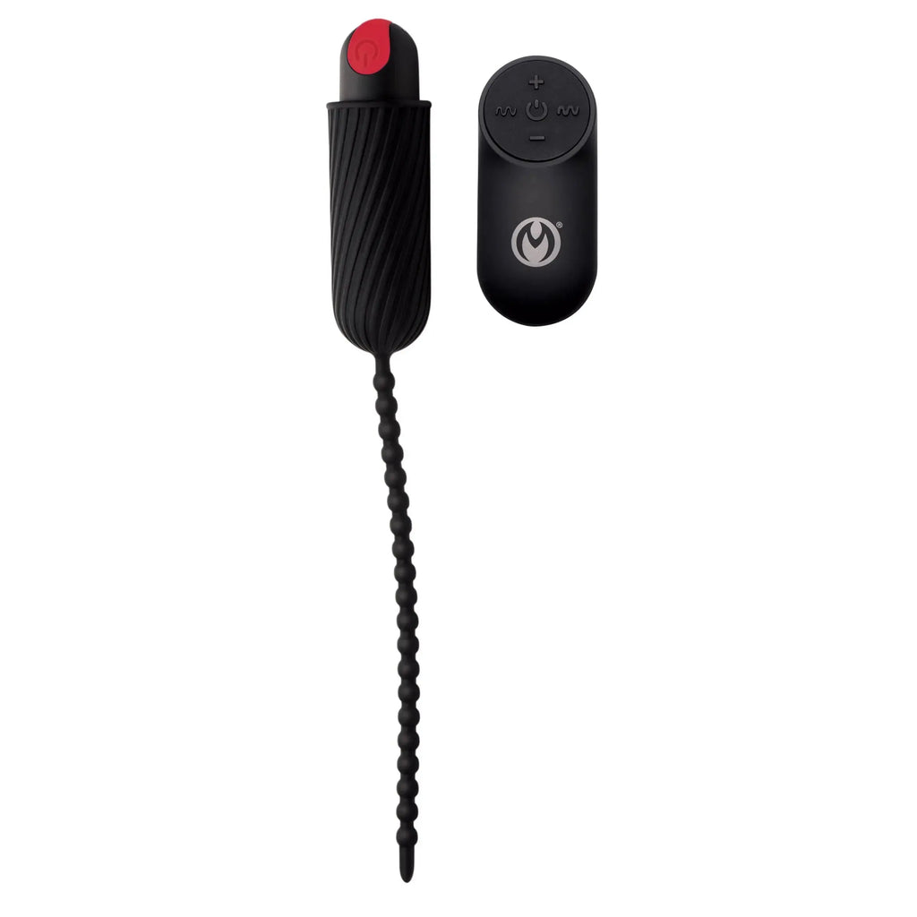 28x Dark Chain Rechargeable Remote Silicone Sound - Black – body-safe materials | Fu'Cha Exotics