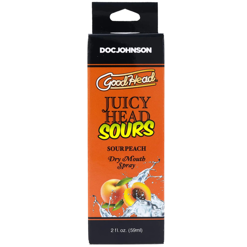 Goodhead - Juicy Head - Dry Mouth Spray - Sour Peach - 2 Oz – body-safe materials | Fu'Cha Exotics