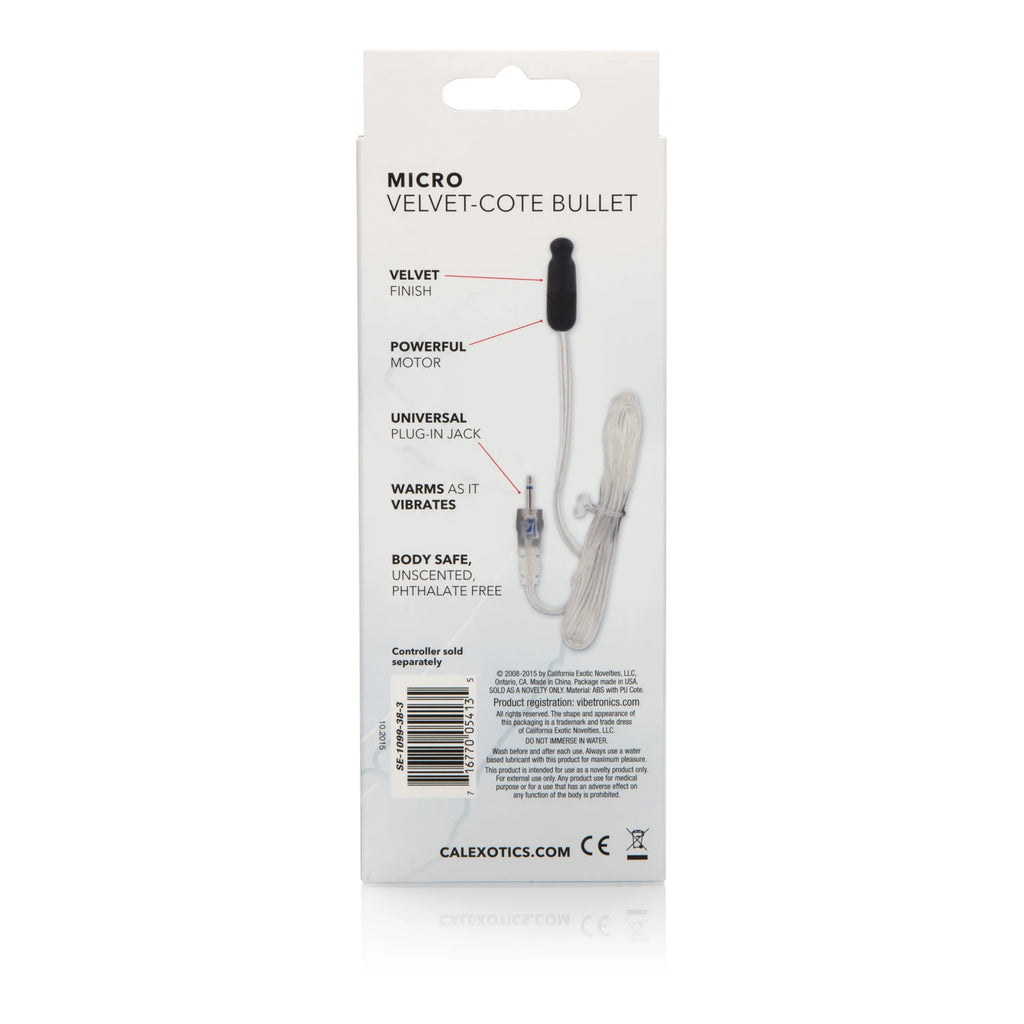 Sterling Collection Micro Velvet-Cote Bullet – body-safe materials | Fu'Cha Exotics