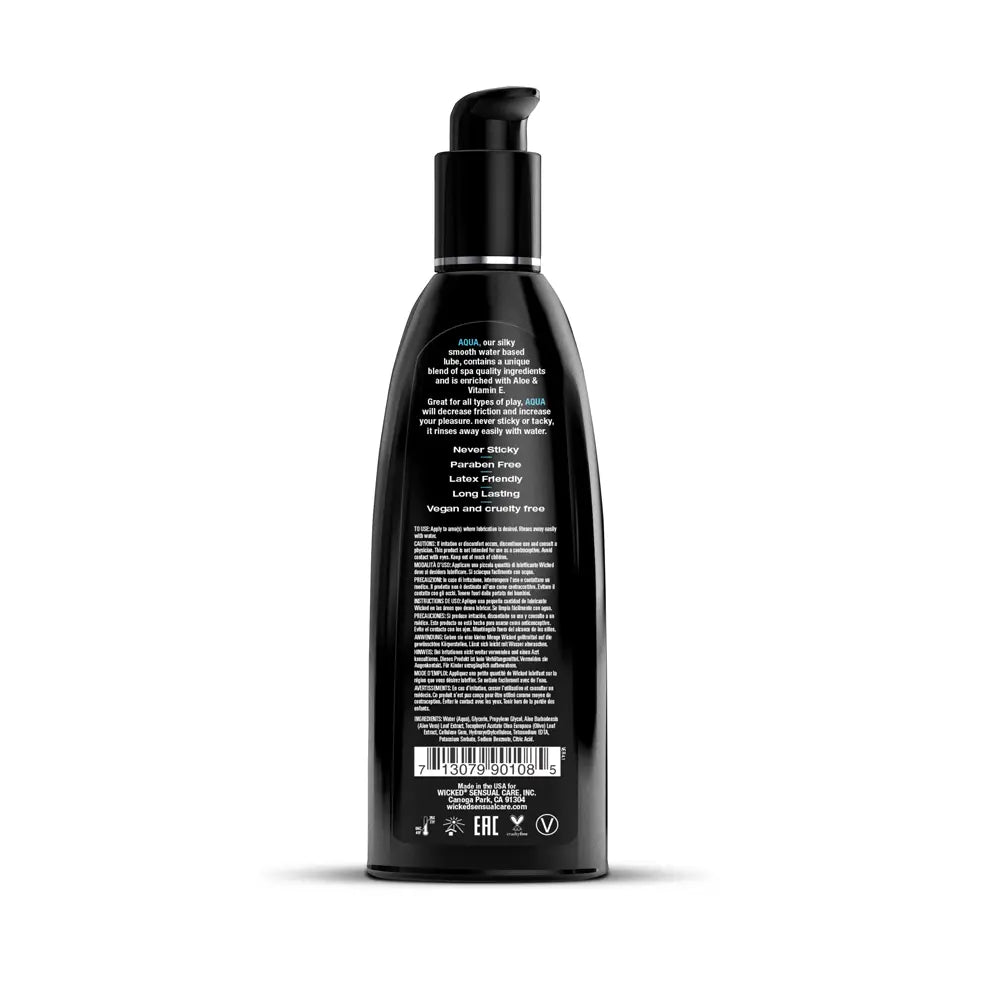 Aqua Water-Based Lubricant - 8.5 Fl. Oz. – body-safe materials | Fu'Cha Exotics