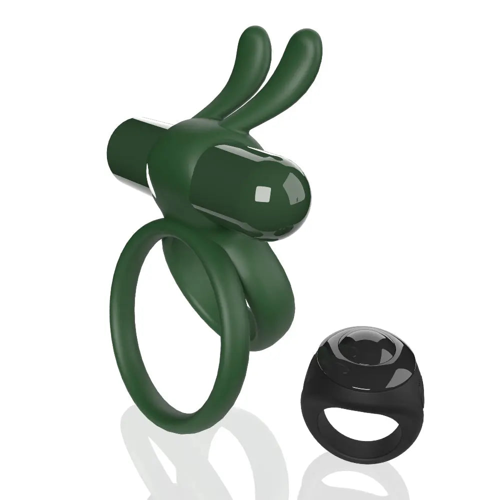 Screaming O Remote Controlled Ohare XL Vibrating Ring - Green – body-safe silicone 10 vibration modes | Fu'Cha Exotics