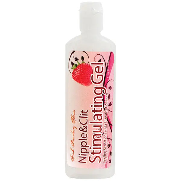 Nipple and Clit Stimulating Gel 1 Oz - Strawberry – body-safe materials | Fu'Cha Exotics