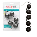 Power balls set with four black spheres on cord