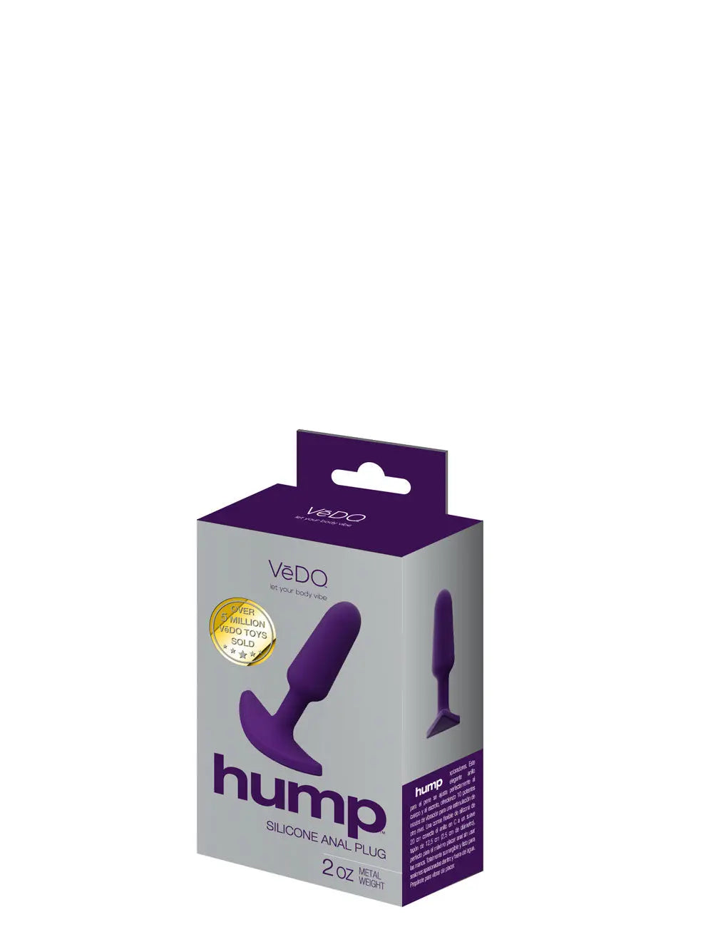 Hump Silicone Anal Plug - Purple – body-safe silicone | Fu'Cha Exotics