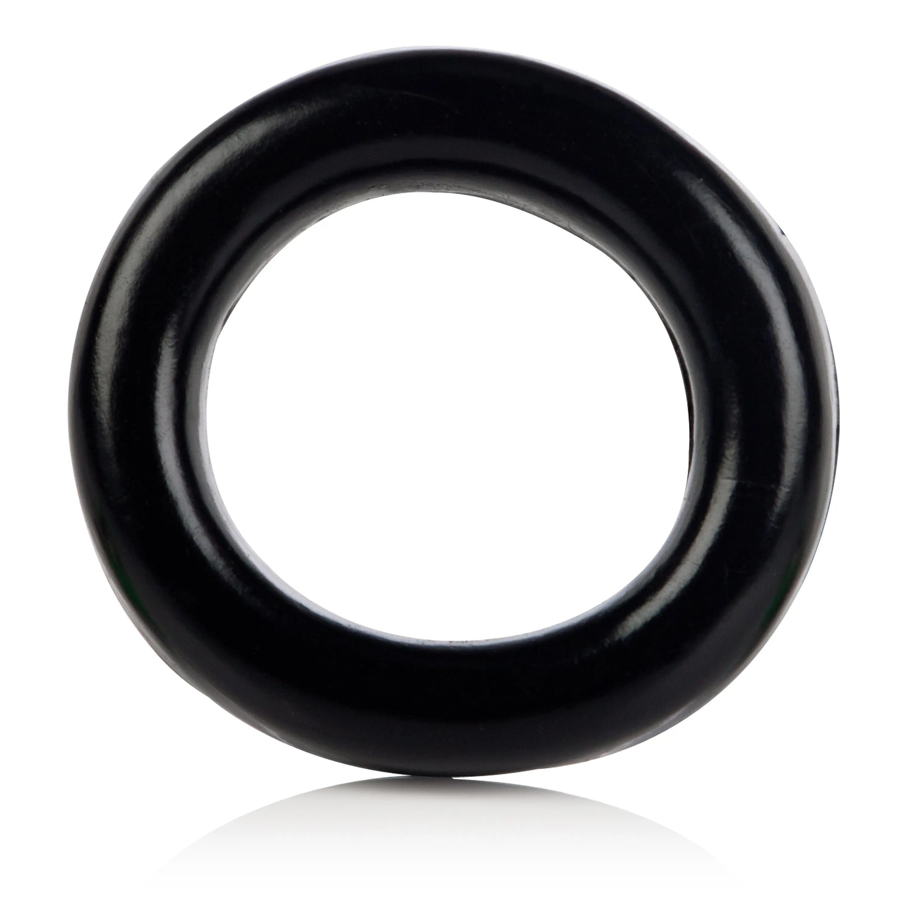 Dark circular ring with glossy finish