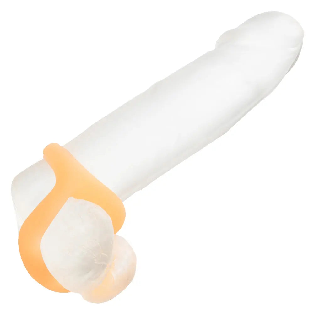 Alpha Glow-in-the-Dark Liquid Silicone Teardrop Ring - Orange – body-safe materials | Fu'Cha Exotics