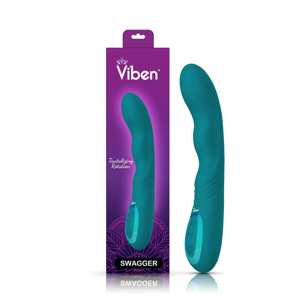 Swagger Wriggling G-Spot Vibe - Ocean – body-safe materials | Fu'Cha Exotics