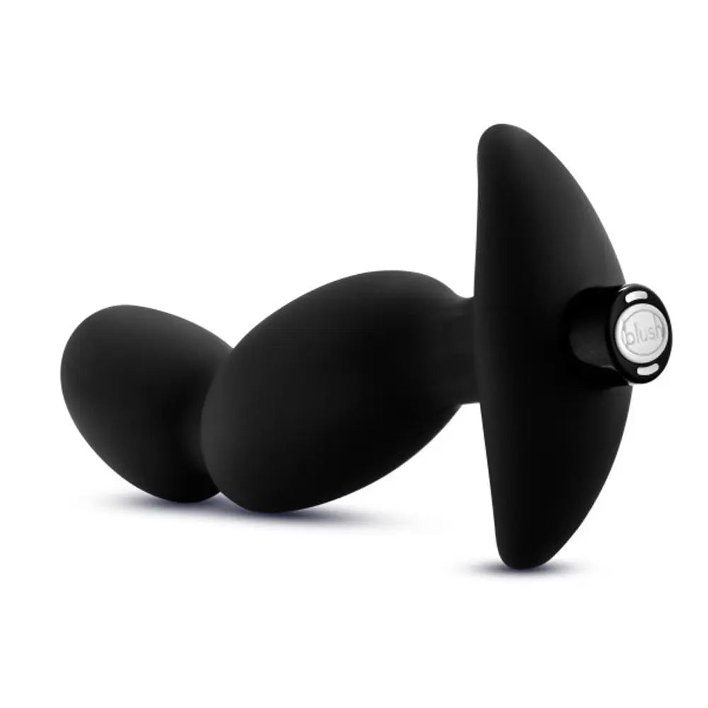 Anal Adventures- Platinum - Silicone Vibrating Prostate Massager 04-Black – body-safe materials | Fu'Cha Exotics