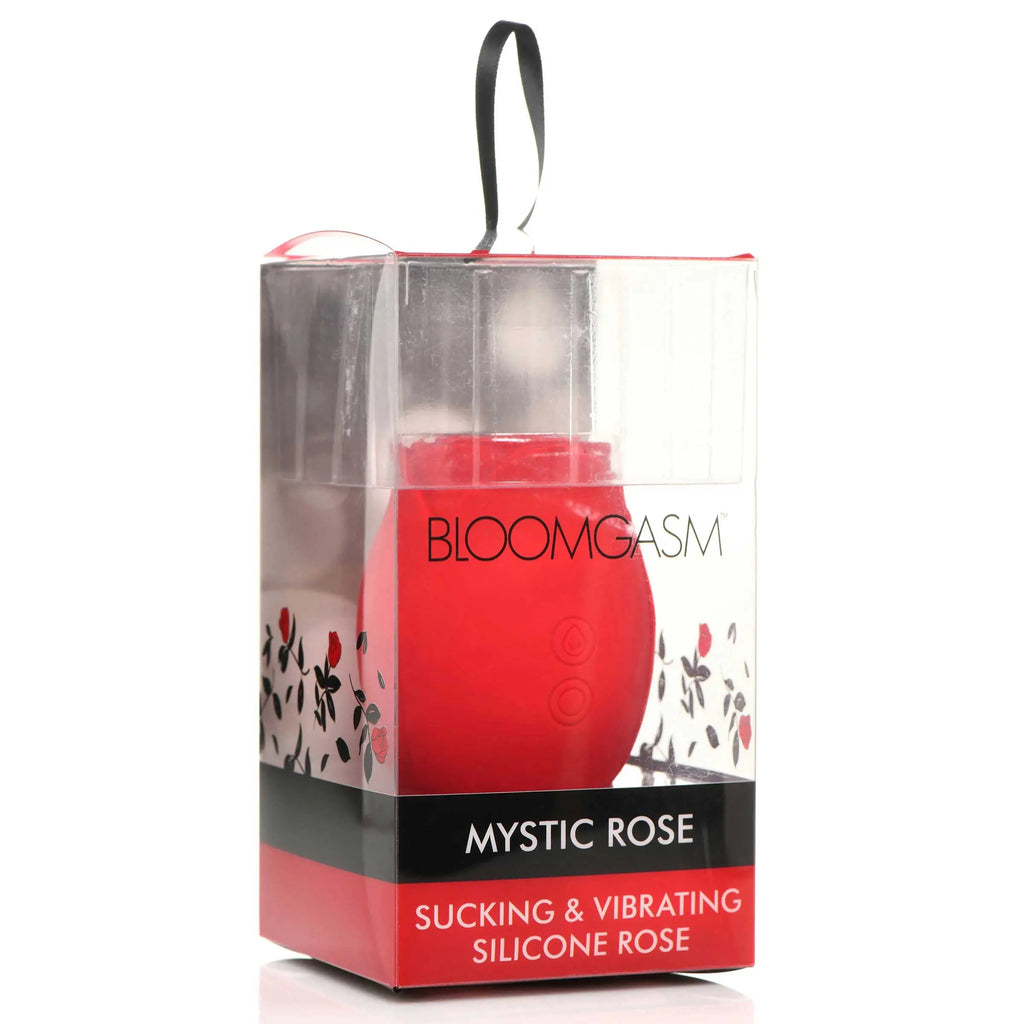 Mystic Rose Sucking and Vibrating Silicone Rose - Red – body-safe materials | Fu'Cha Exotics