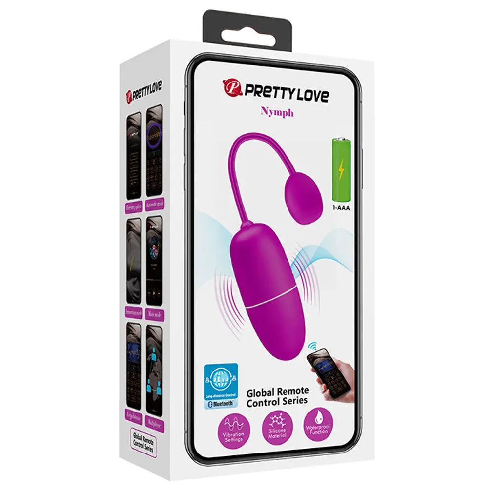 Pretty Love Nymph Global Remote Control Series - Purple – body-safe materials | Fu'Cha Exotics