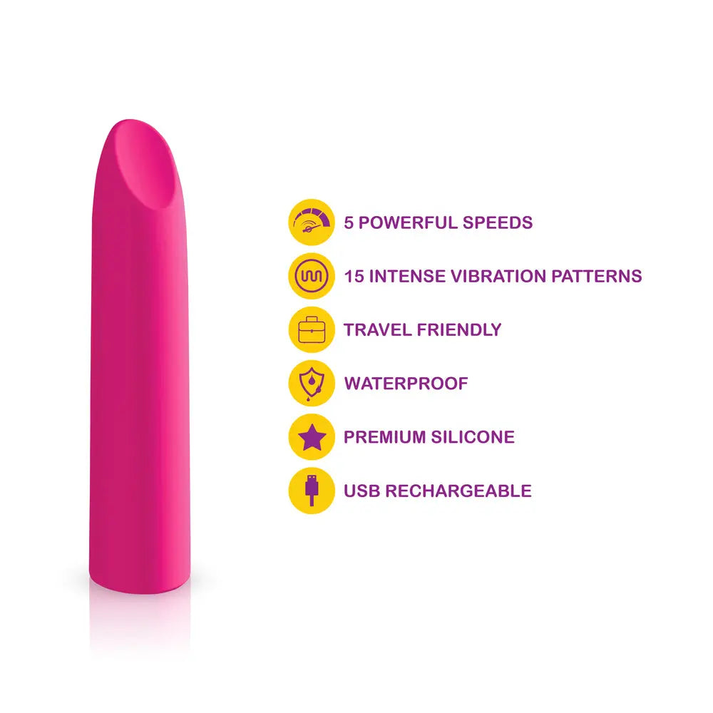 Fixation Lipstick Bullet - Hot Pink – body-safe materials | Fu'Cha Exotics