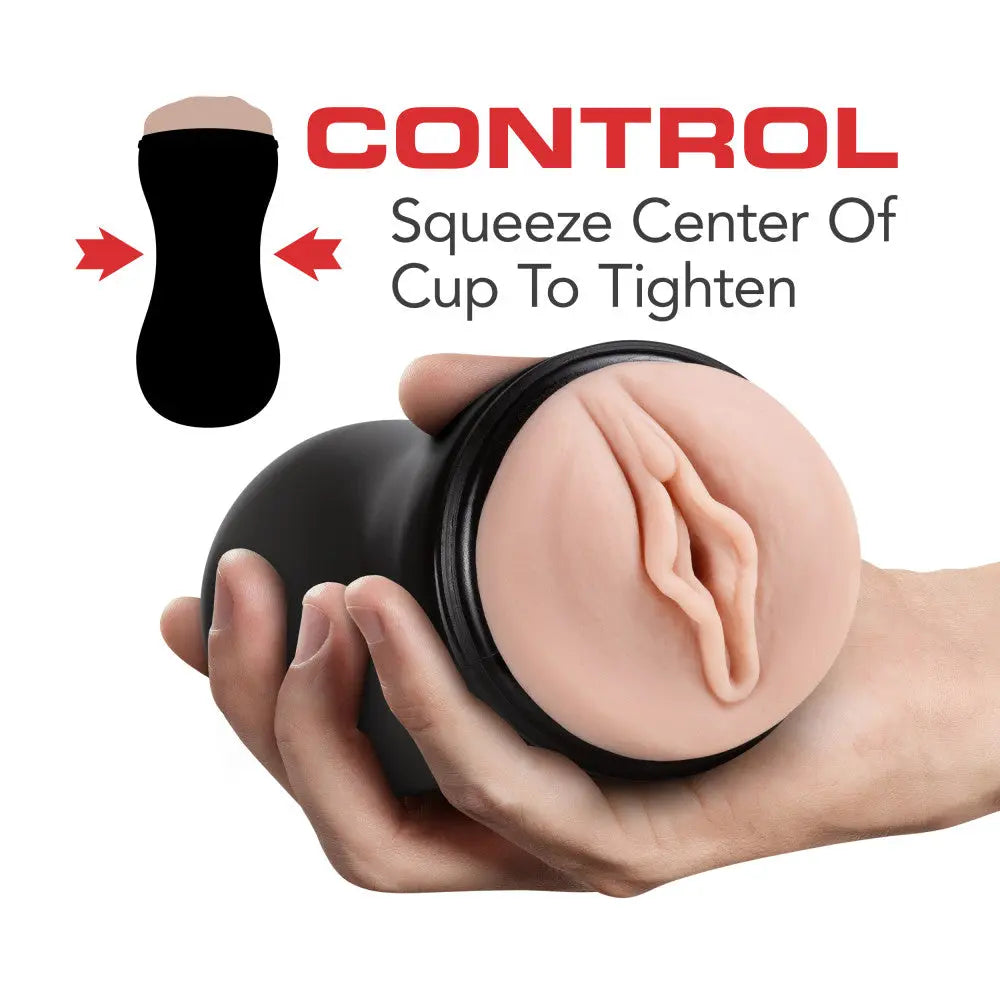 M for Men - Soft and Wet - Pussy With Pleasure Ridges and Orbs - Self Lubricating Stroker Cup - Vanilla – body-safe materi...