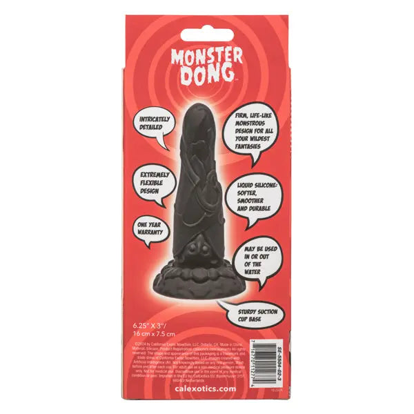 Monster Dong the Vampire - Black – body-safe silicone fully waterproof | Fu'Cha Exotics