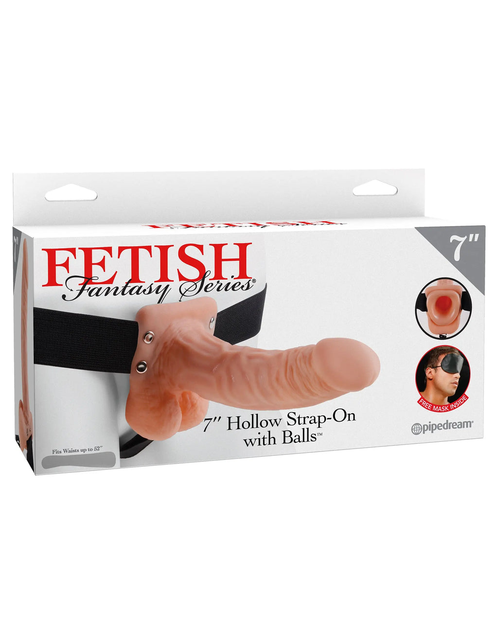 Fetish Fantasy Series 7 Inch Hollow Strap-on With Balls - Flesh – body-safe materials | Fu'Cha Exotics