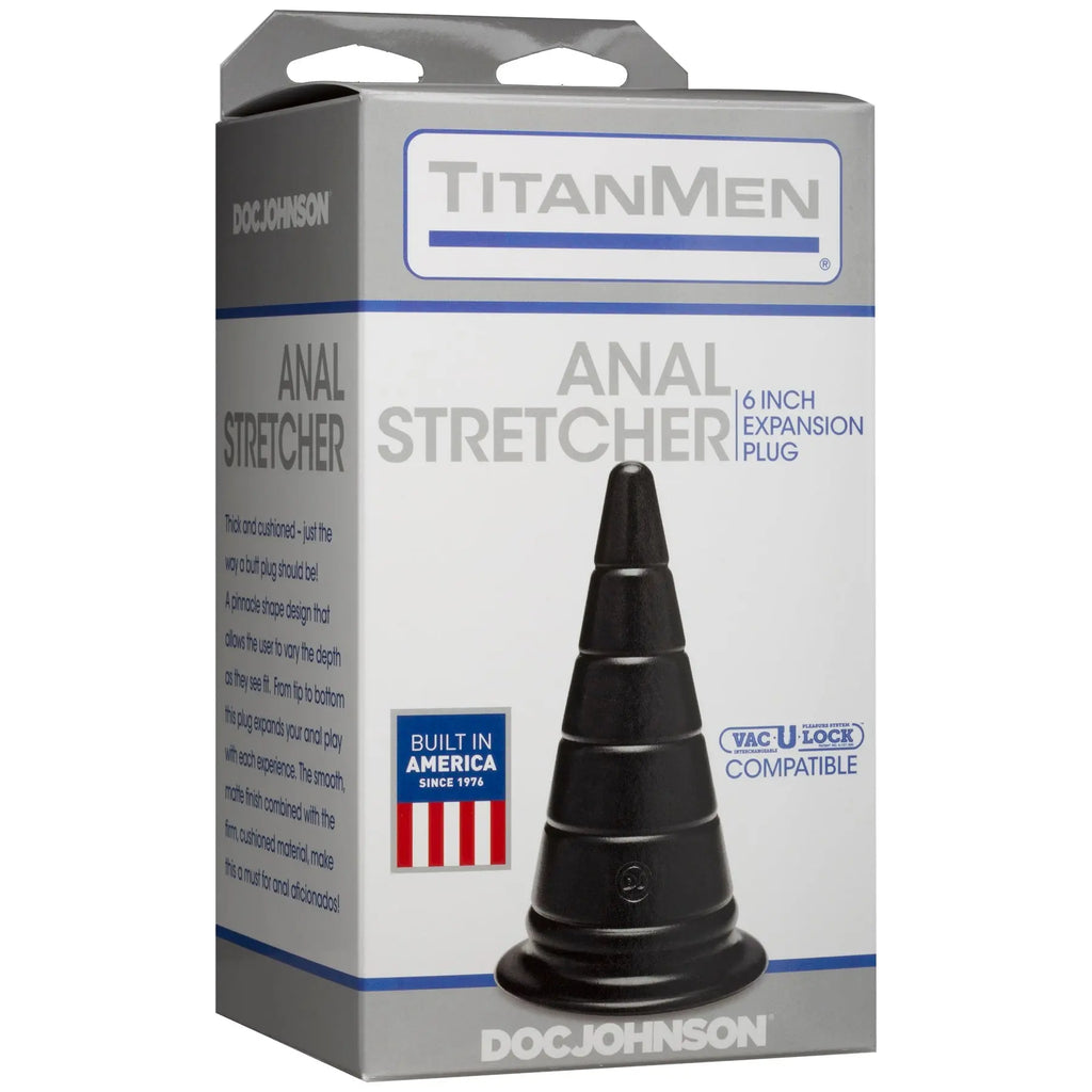 Titanmen Anal Stretcher 6 Inch Plug – body-safe materials | Fu'Cha Exotics
