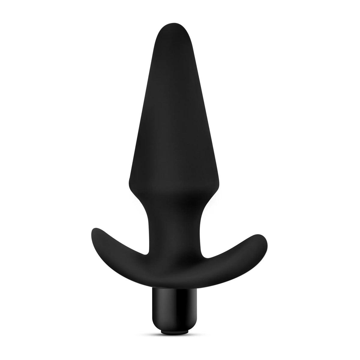 Anal Adventures Platinum - Silicone Vibrating Plug - Black – body-safe materials | Fu'Cha Exotics
