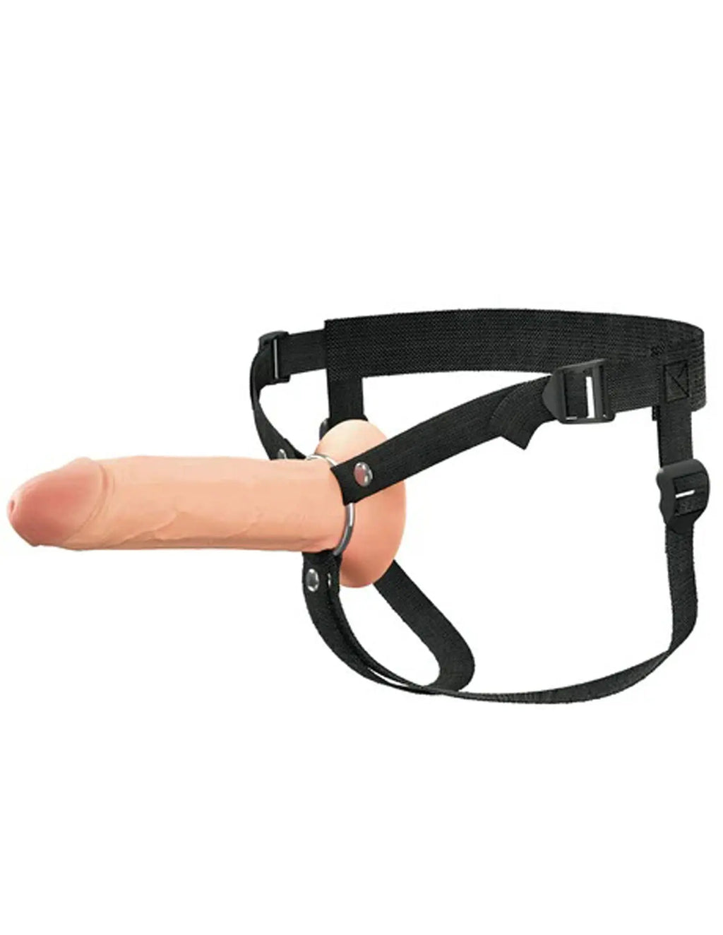 Fantasy X-Tensions Elite 8" Silicone Hollow Strap Dual Density - Light – body-safe materials | Fu'Cha Exotics