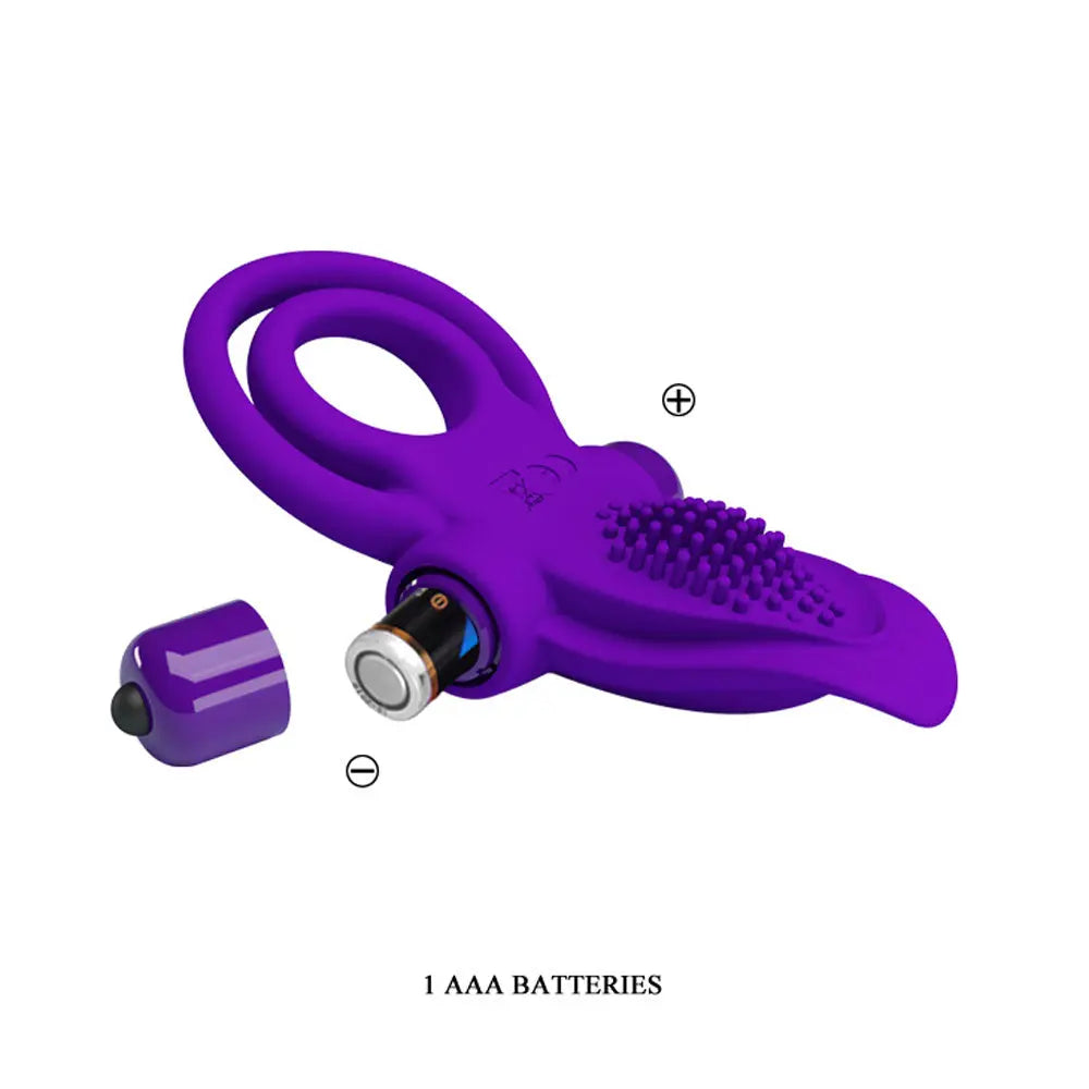 Pretty Love Vibrant Penis Ring - Purple – body-safe materials | Fu'Cha Exotics