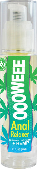 Oooweee Anal Relaxer Silicone Lubricant Plus Hemp - 1.7 Fl. Oz. / 50 ml