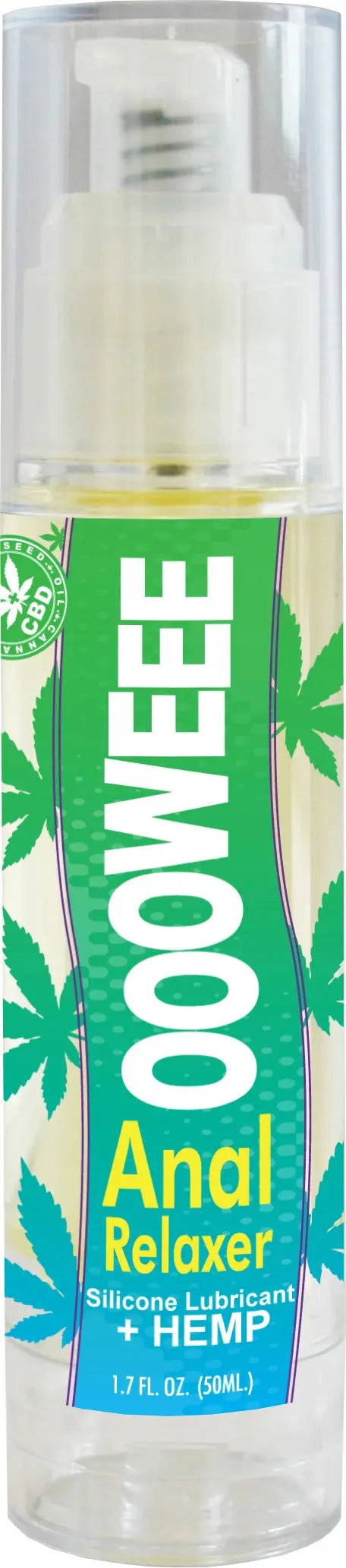 Oooweee Anal Relaxer Silicone Lubricant Plus Hemp - 1.7 Fl. Oz. / 50 ml – body-safe silicone | Fu'Cha Exotics