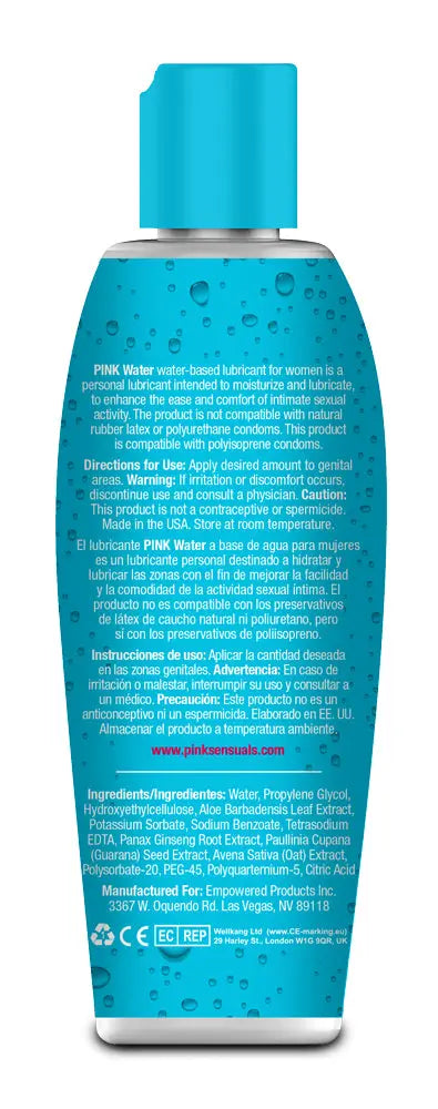 Pink Water Based Lubricant for Women - 4.7 Oz. / 140 ml – body-safe materials | Fu'Cha Exotics
