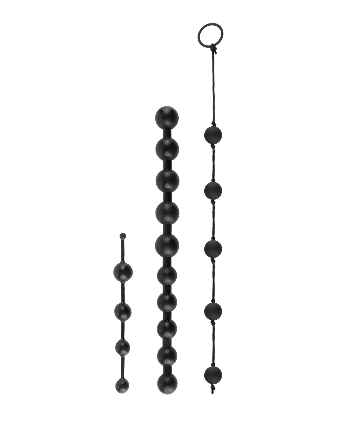 Anal Fantasy Collection Beginners Bead Kit - Black – body-safe materials | Fu'Cha Exotics