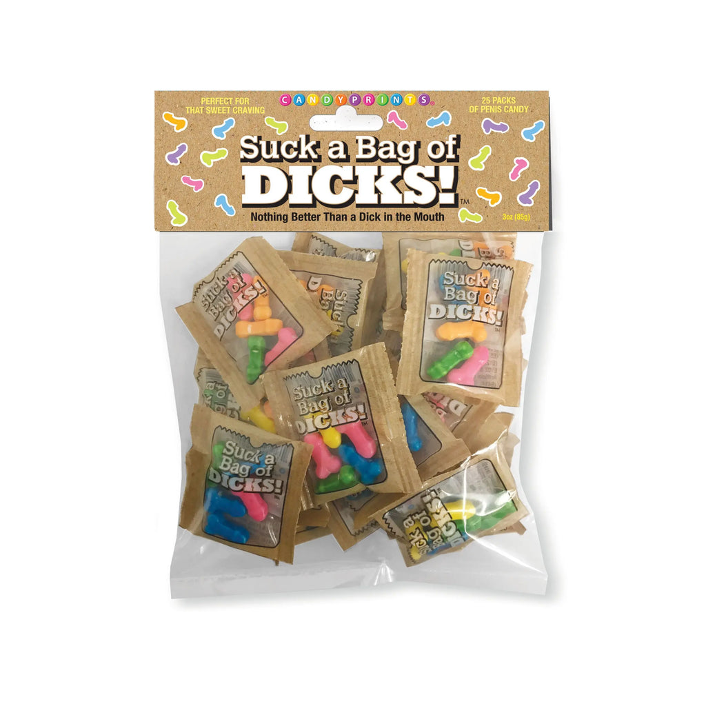 Suck a Bag of Dicks! 25 Individual Fun Size Packages – body-safe materials | Fu'Cha Exotics