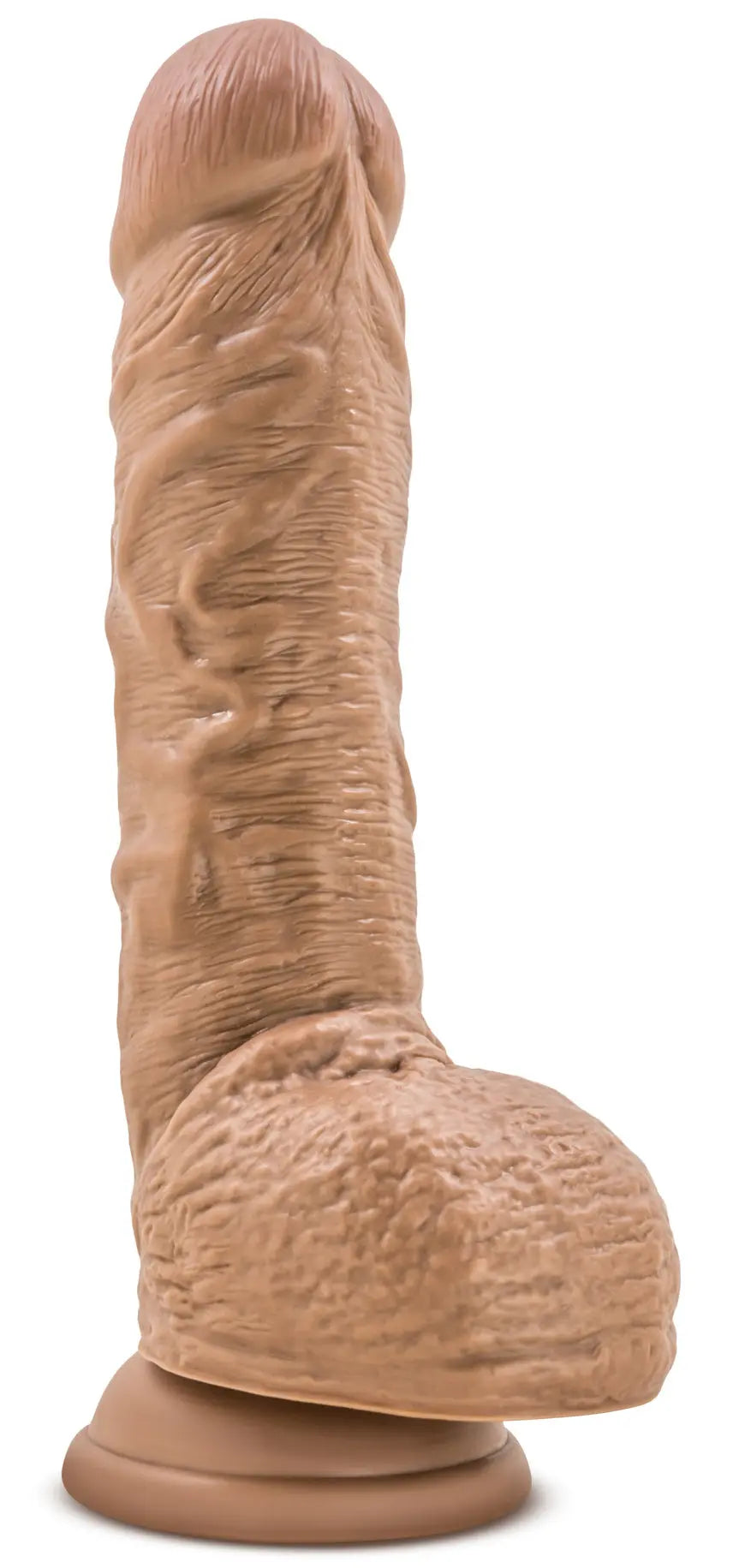 Au Naturel - Big Billy - 9 Inch Dildo - Mocha – body-safe materials | Fu'Cha Exotics