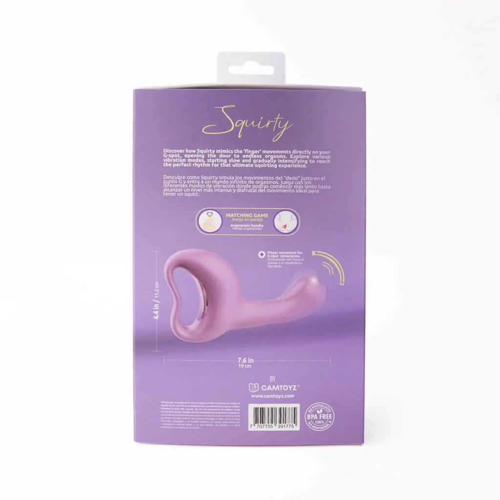 Squirty Vibrator and Stimulator - Purple – body-safe materials 7 vibration modes | Fu'Cha Exotics