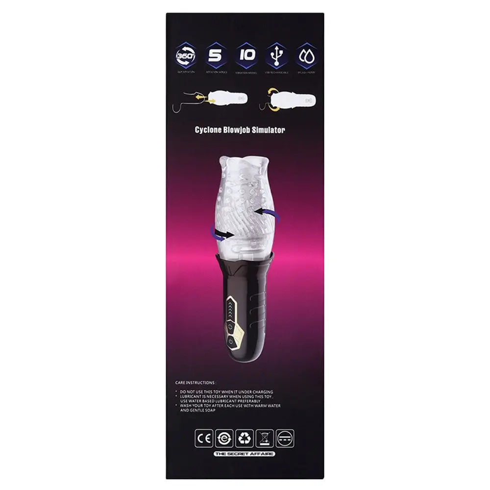 The Male Rose Original Gawk Gawk 3000 Vibrating Rotating Masturbator – body-safe materials | Fu'Cha Exotics