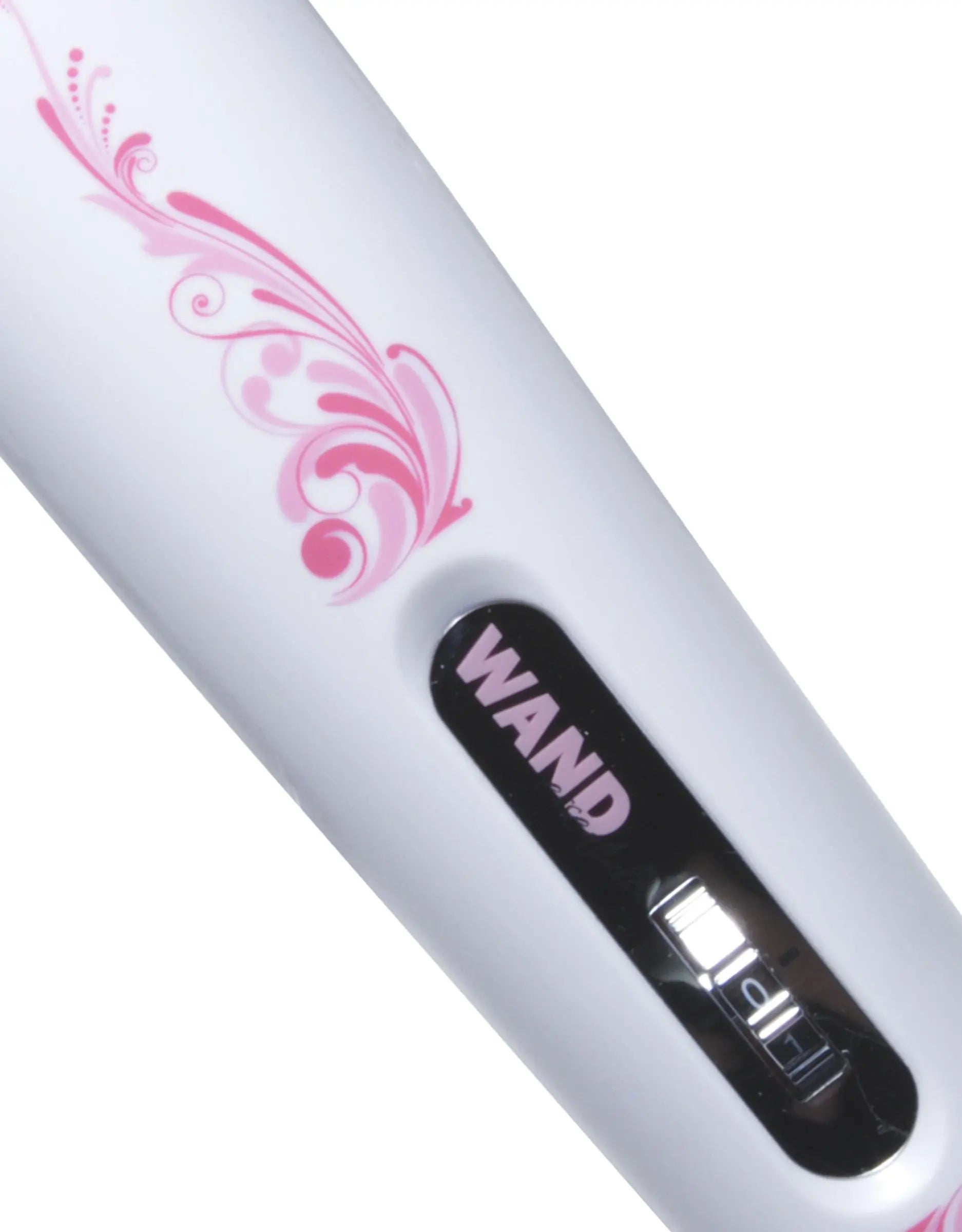 Pink 7 speed wand with pink floral design and black control panel