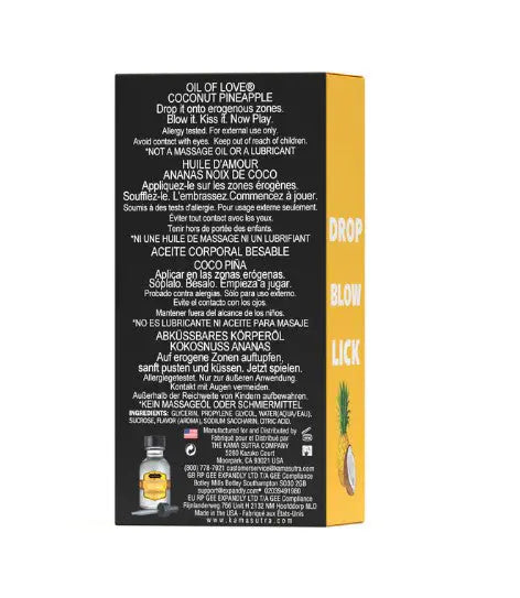 Oil of Love - Coconut Pineapple - 0.75 Fl. Oz. / 22 ml – body-safe materials | Fu'Cha Exotics