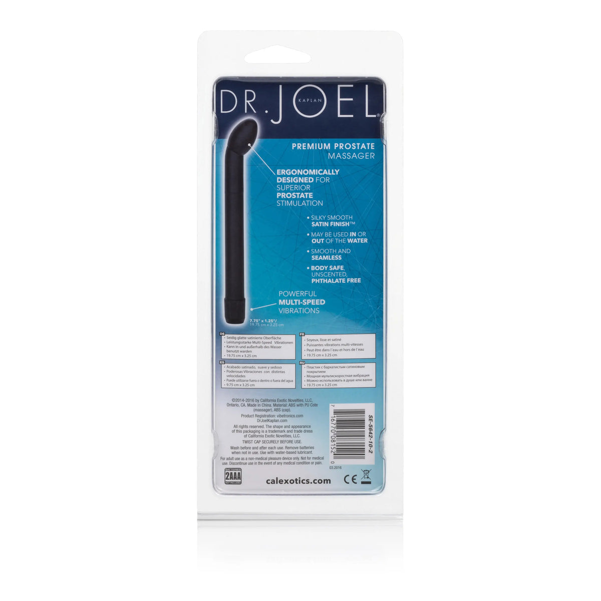 Dr. Joel Kaplan Premium Prostate Massager - Black – body-safe materials | Fu'Cha Exotics