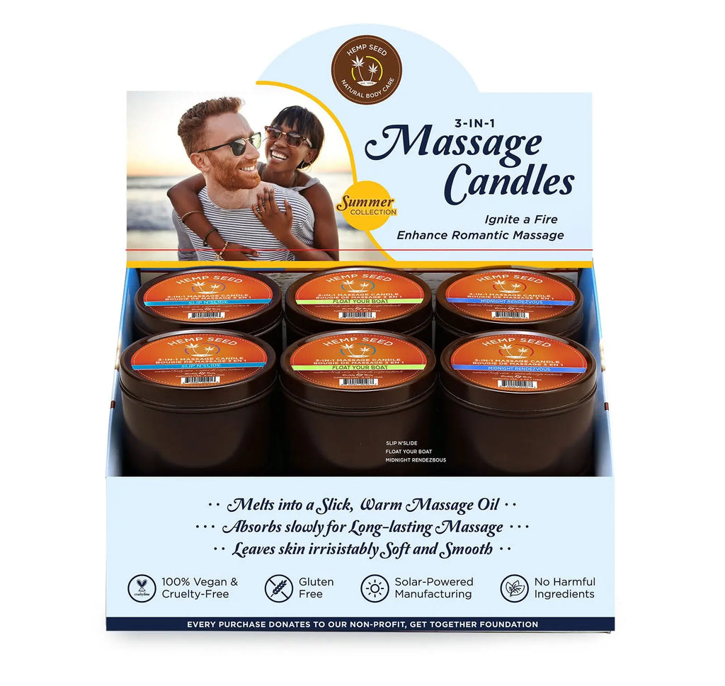 Pre Pack - 12pc Summer Candle Display - 6oz - With Tester – body-safe materials | Fu'Cha Exotics