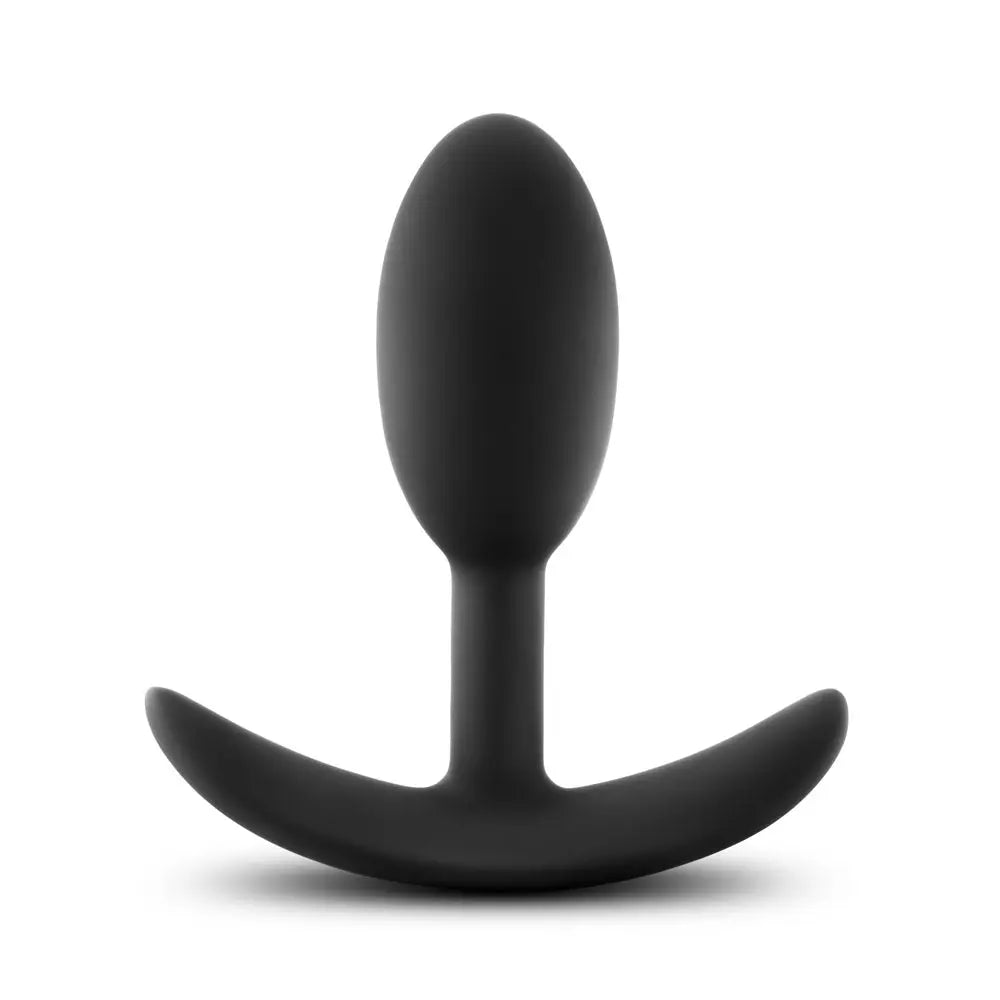 Luxe - Wearable Vibra Slim Plug - Small - Black – body-safe silicone | Fu'Cha Exotics
