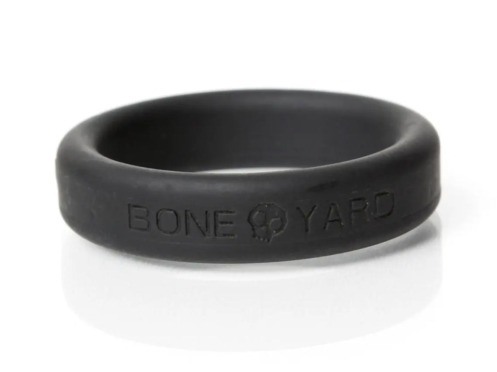 Boneyard Silicone Ring 1.6 Inch 40mm - Black – body-safe silicone | Fu'Cha Exotics