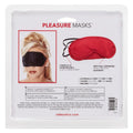 Two eye masks set: black and red soft sleep masks in package