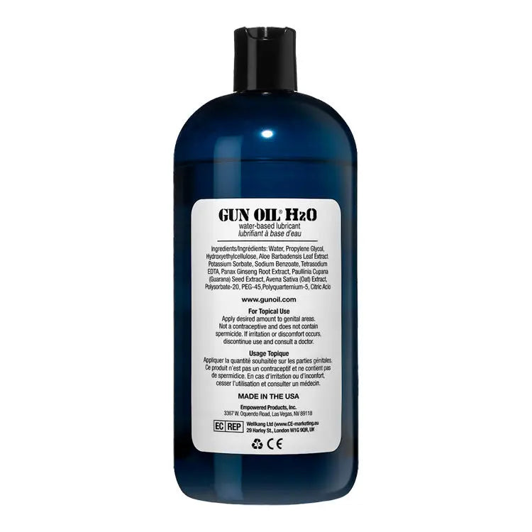 Gun Oil H2O - 32 Oz. – body-safe silicone | Fu'Cha Exotics