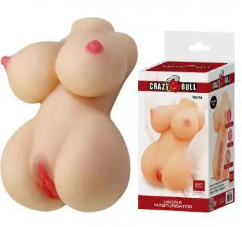 Herta - Vagina Masturbator - White – body-safe materials fully waterproof | Fu'Cha Exotics